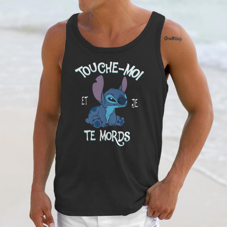 Stitch Touche Moi Et Je Te Mords Unisex Tank Top Gifts for Her