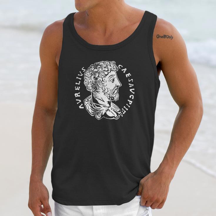 Stoicism Marcus Aurelius Ancient Roman Coin Stoic Unisex Tank Top Gifts for Her