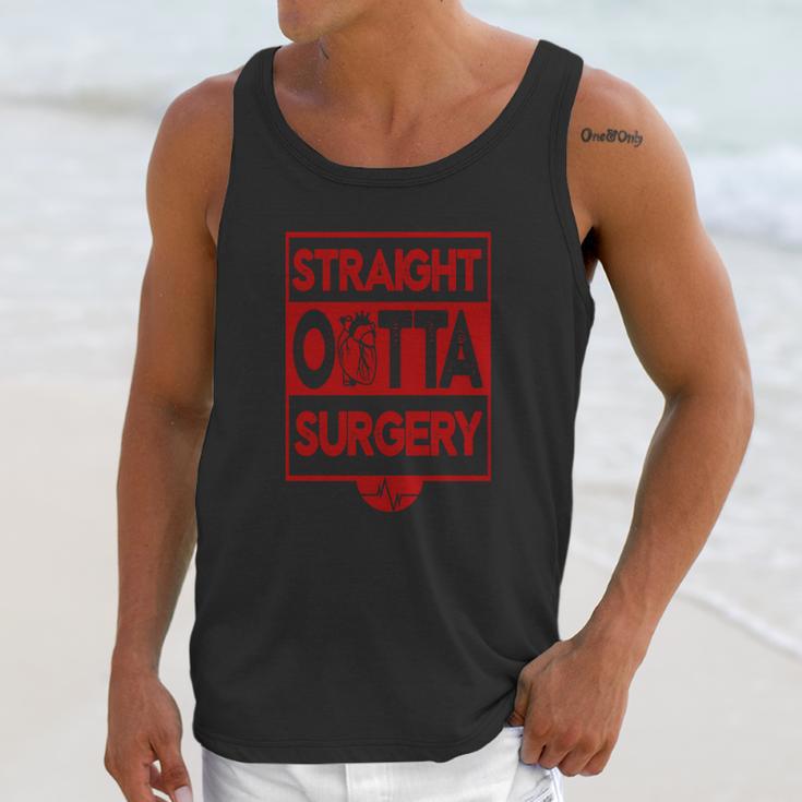 Straight Outta Surgery The Beat Goes On Unisex Tank Top Gifts for Her