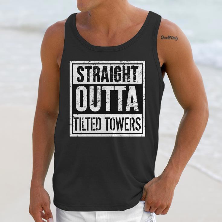 Straight Outta Tilted Towers Unisex Tank Top Gifts for Her