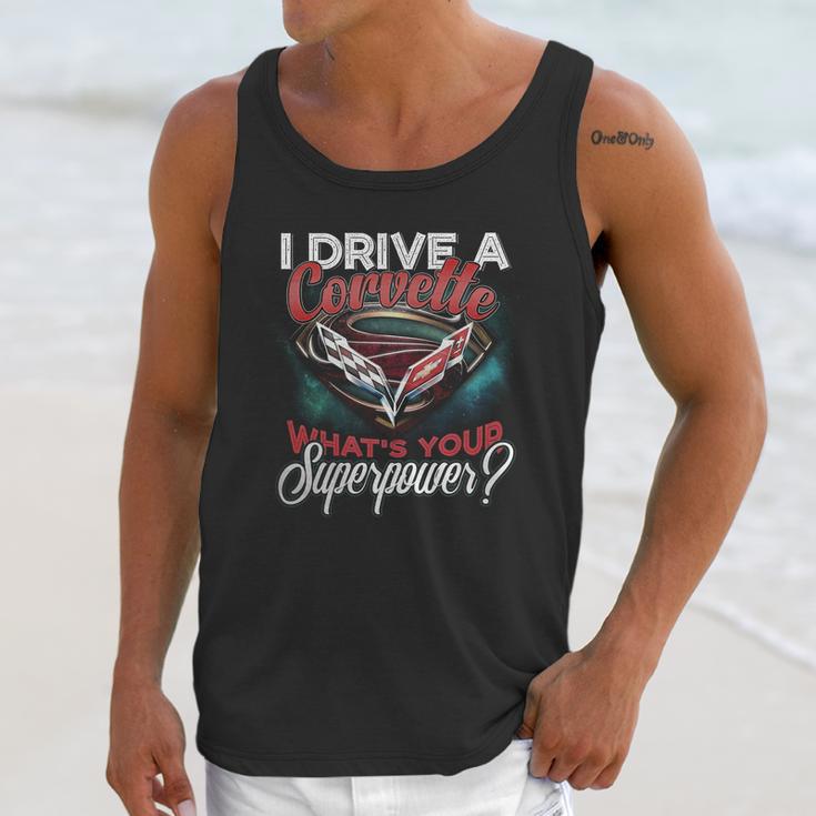 Superpower Corvette Unisex Tank Top Gifts for Her