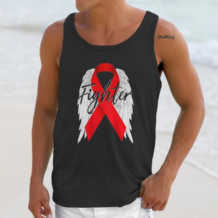 Survivor Red Ribbon Recovery Unisex Tank Top Gifts for Her