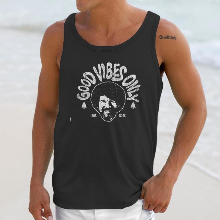 Teelocity Bob Ross Good Vibes Only Unisex Tank Top Gifts for Her