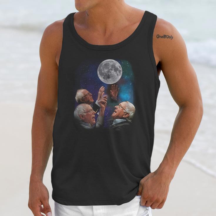 Three Bernie Sanders Moon Tshirt Unisex Tank Top Gifts for Her