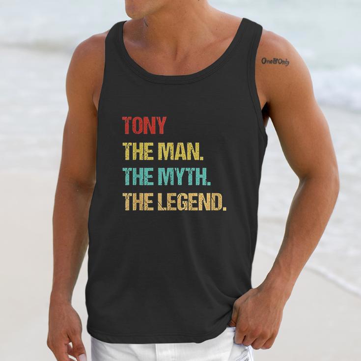 Tony The Man The Myth The Legend Unisex Tank Top Gifts for Her