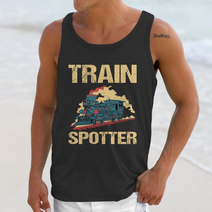 Trainspotter Design Trainspotting Steam Locomotive Gift Graphic Design Printed Casual Daily Basic Unisex Tank Top Gifts for Her