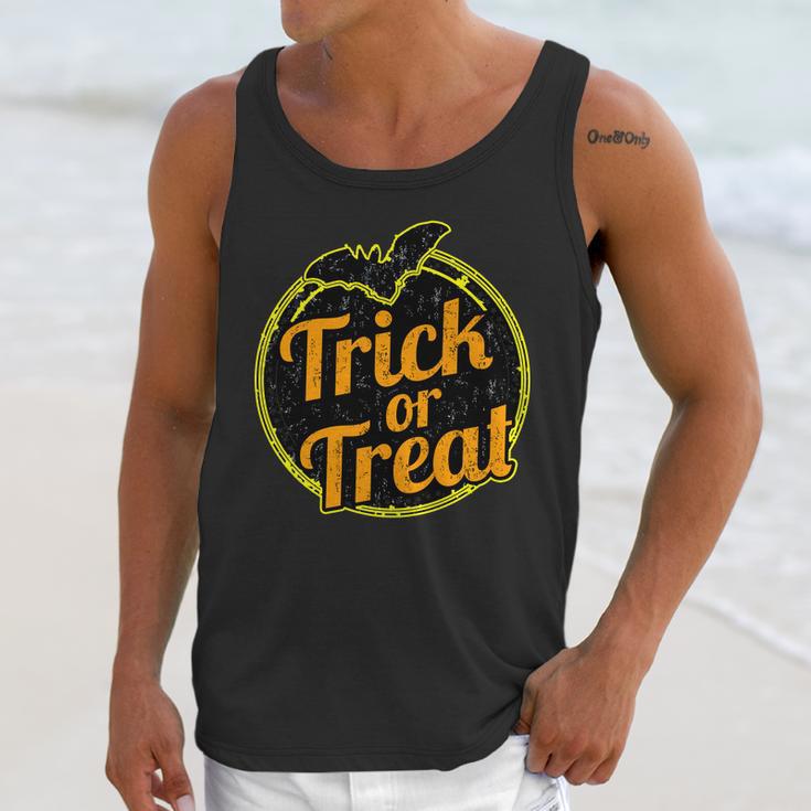 Trick Or Treat Bat Logo Unisex Tank Top Gifts for Her