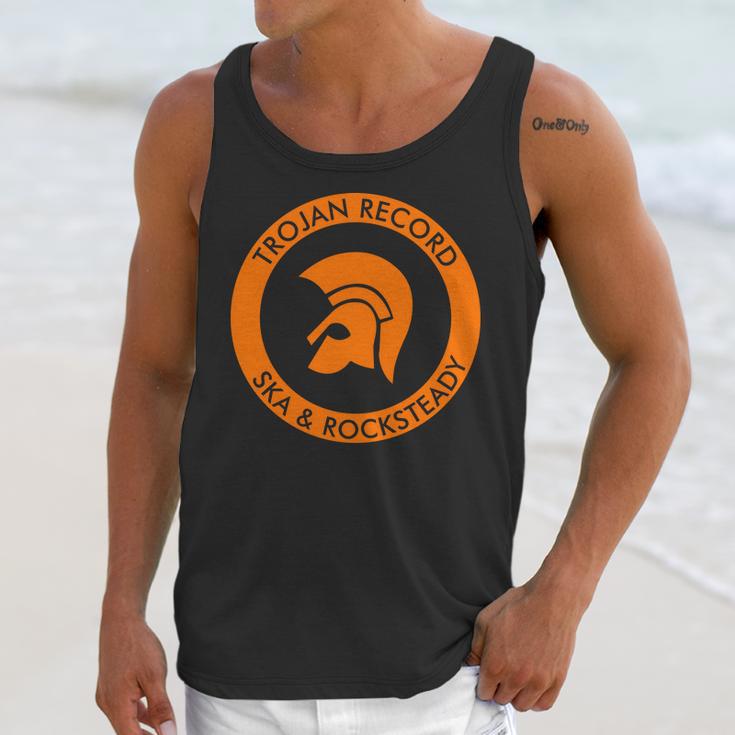 Trojan Records Circle Logo Unisex Tank Top Gifts for Her