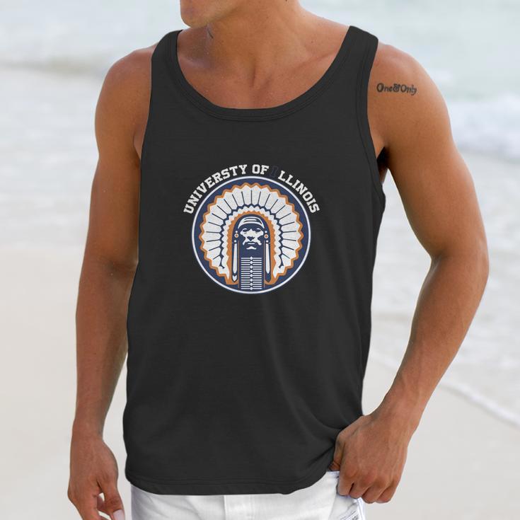 U Of I Illinois Chief Unisex Tank Top Gifts for Her