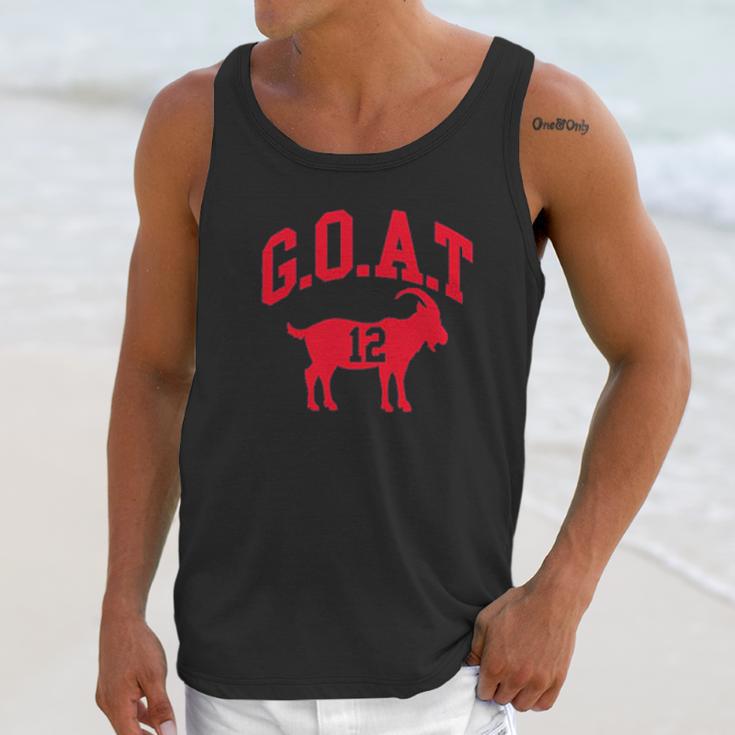 Ugp Campus Apparel Goat Greatest Of All Time New England Football Unisex Tank Top Gifts for Her