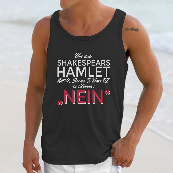 Um Aus Shakespear Zu Zitieren Nein Unisex Tank Top Gifts for Her