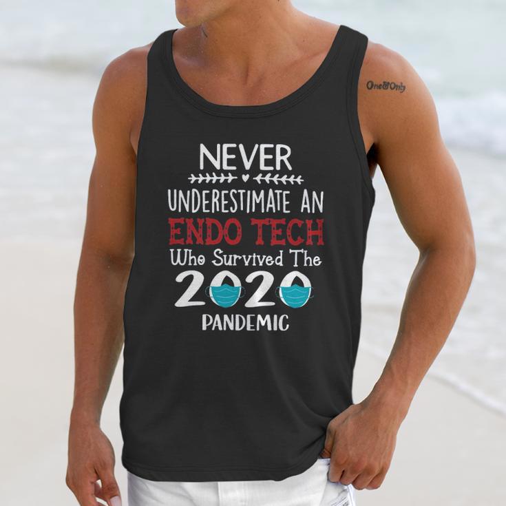 Never Underestimate Who Survived The Pandemic Endo Tech Unisex Tank Top Gifts for Her