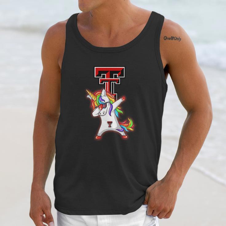 Unicorn Dabbing Texas Tech Fan Unisex Tank Top Gifts for Her