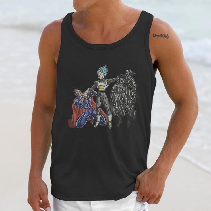 Vegeta Superman Batman Shirt Unisex Tank Top Gifts for Her