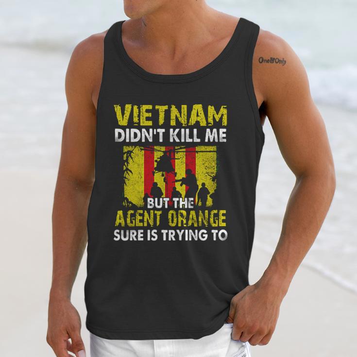 Vietnam Didnt Kill Me But The Agent Is Trying Aesthetic Gift 2022 Unisex Tank Top Gifts for Her