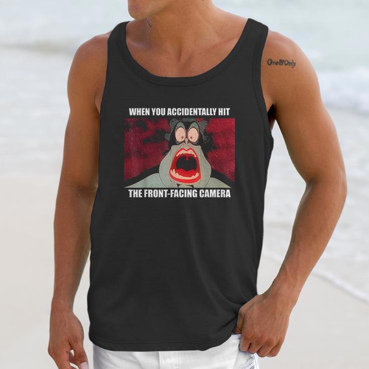 Villains Ursula Accidental Front Facing Camera Meme Unisex Tank Top Gifts for Her