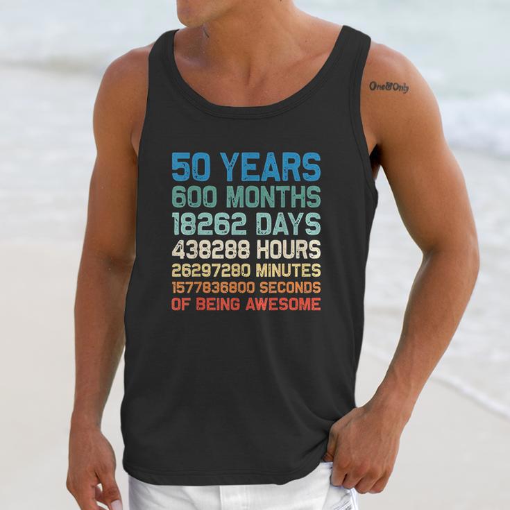 Vintage 1969 52Th Birthday 52 Yrs Old 600 Months Unisex Tank Top Gifts for Her