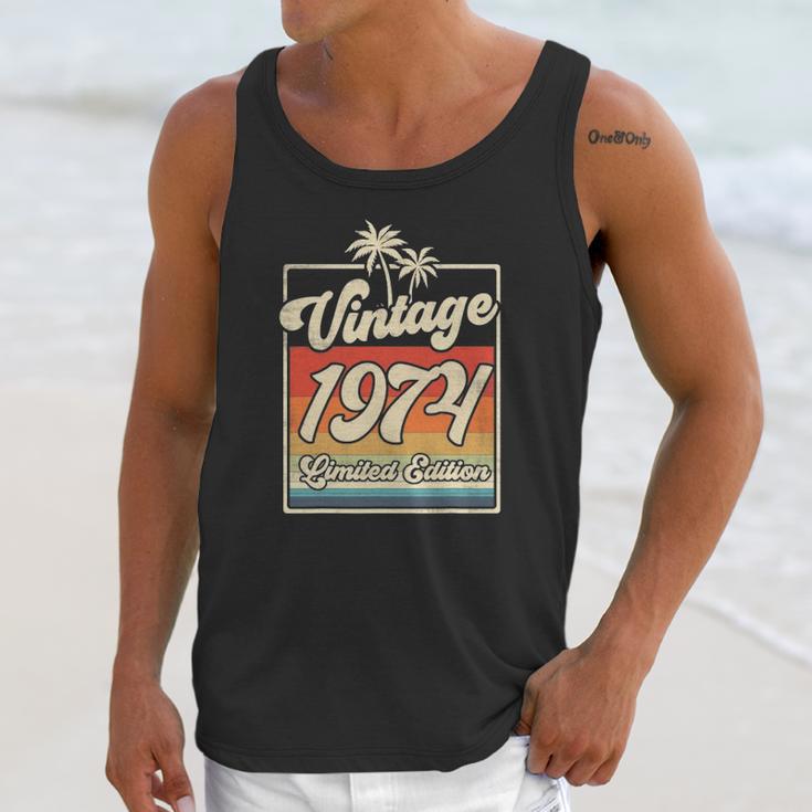 Vintage 1974 47Th Birthday Limited Edition 47 Years Old Unisex Tank Top Gifts for Her