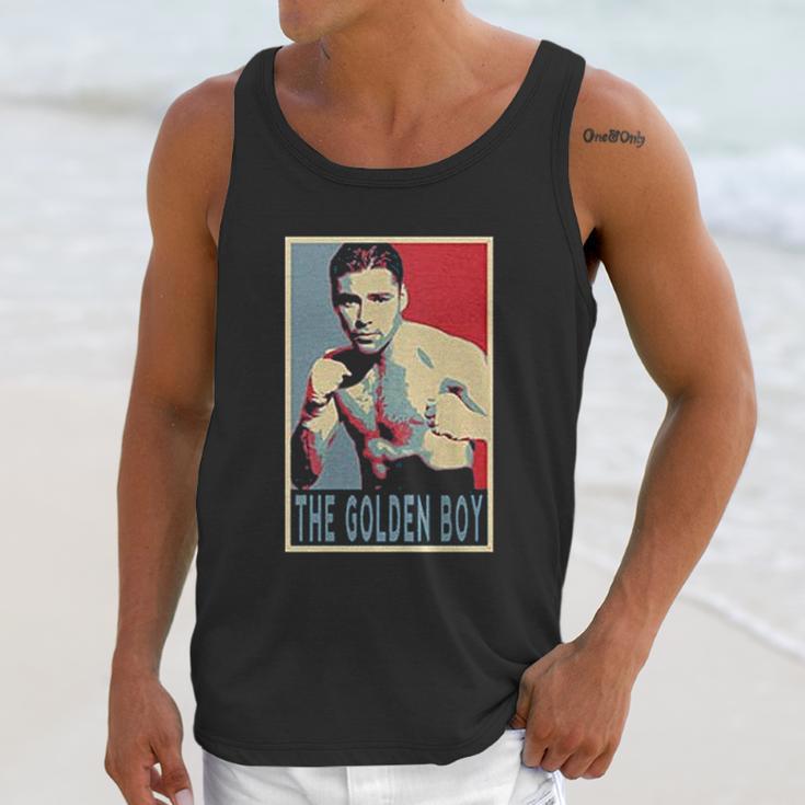 Vintage Oscar De La Hoya The Golden Boy Unisex Tank Top Gifts for Her