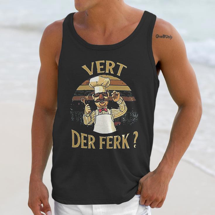 Vintage Vert Der Ferk Kitchen Fan Printed Unisex Tank Top Gifts for Her