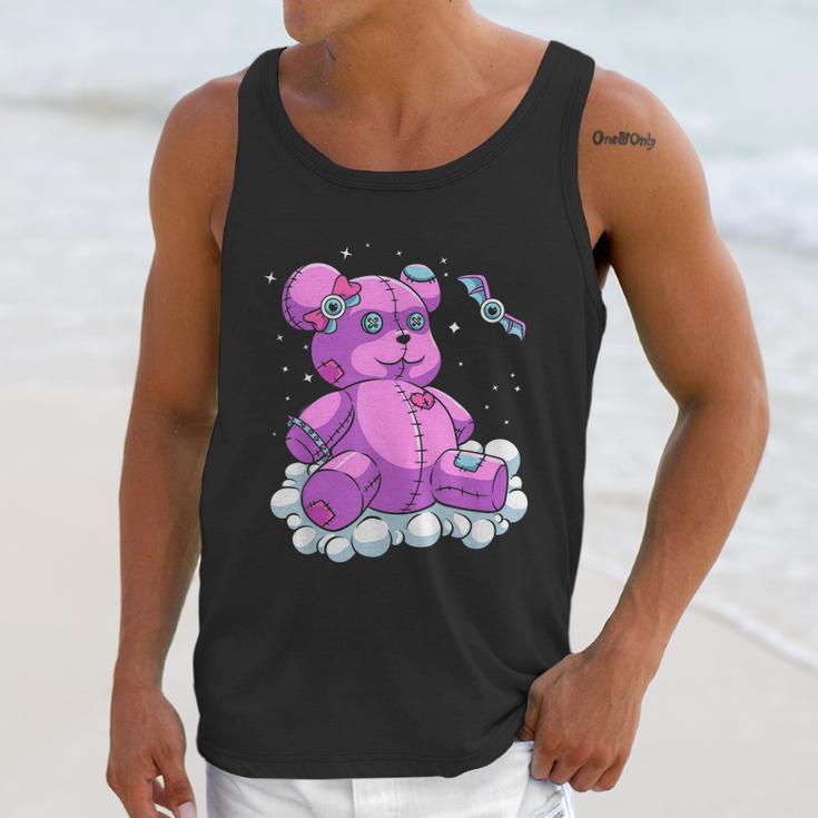 Voodoo Doll Pastel Goth Teddy Bear Witchcraft Halloween Unisex Tank Top Gifts for Her