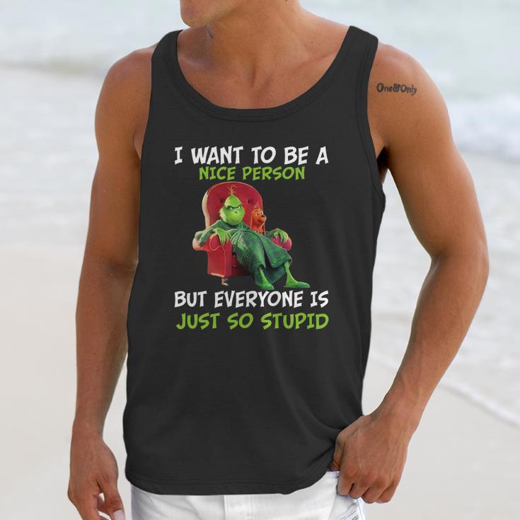 I Want To Be A Nice Person Unisex Tank Top Gifts for Her