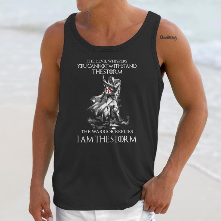 Warrior Shirt - Knight Templar - I Am The Storm - Crusader - Warrior Unisex Tank Top Gifts for Her