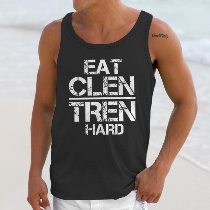 Weightlifting Eat Clen Tren Hard Unisex Tank Top Gifts for Her