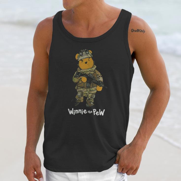 Winnie The Pew Bear Soldier Unisex Tank Top Gifts for Her