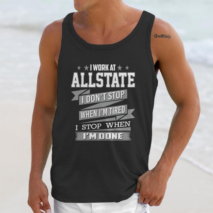 I Work At Allstate Unisex Tank Top Gifts for Her