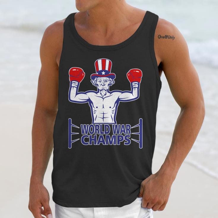 World War Champs Uncle Sam Unisex Tank Top Gifts for Her