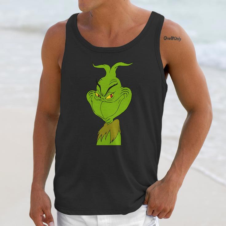 Wry Smile Grinch Unisex Tank Top Gifts for Her