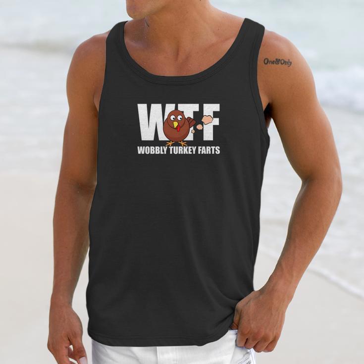 Wtf Wobbly Turkey Farts Funny Thanksgiving Day Unisex Tank Top Gifts for Her