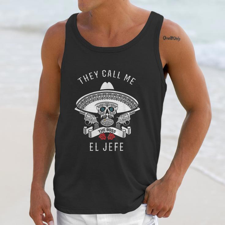 They Call Me El Jefe Unisex Tank Top Gifts for Her