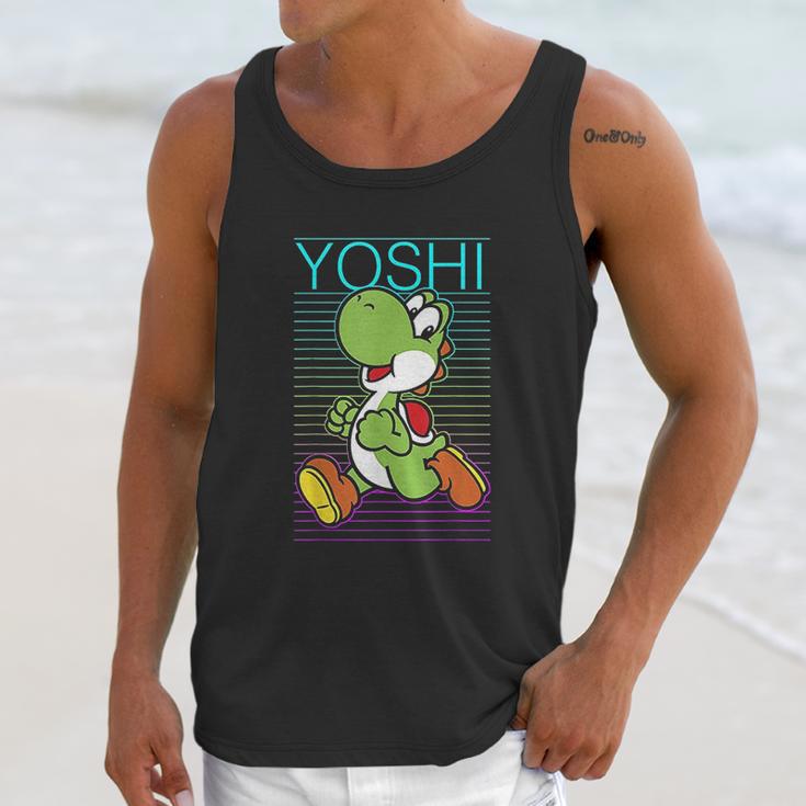 Yoshi Retro Gradient Fade Poster Unisex Tank Top Gifts for Her