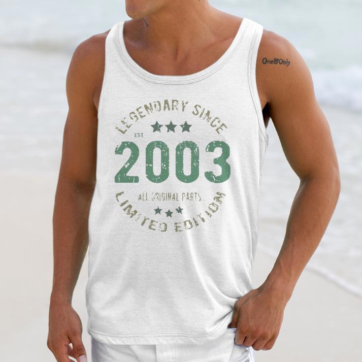 18 Years Old Bday Legend Since 2003 Vintage 18Th Birthday Unisex Tank Top Gifts for Her