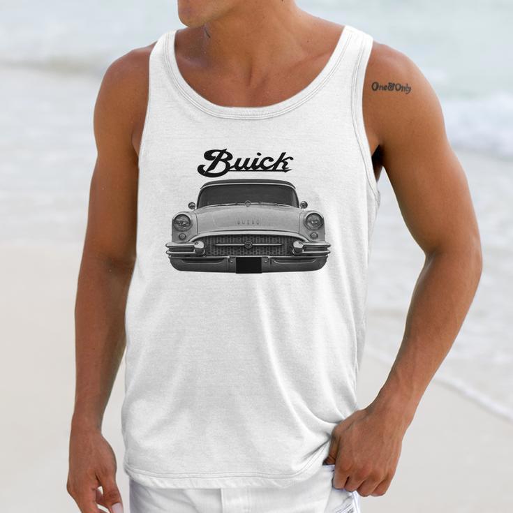 1955 Buick Two Side White Unisex Tank Top Gifts for Her