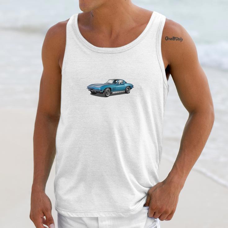 1965 Corvette Sting Ray Classic Car Ideal Birthda Unisex Tank Top Gifts for Her