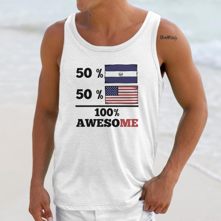 50 El Salvadorian 50 American 100 Awesome Unisex Tank Top Gifts for Her