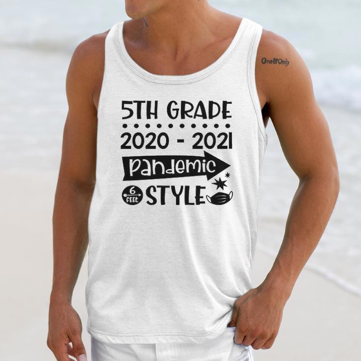 5Th Grade Class Of 2020 2021 Pandemic 6 Feet Style Unisex Tank Top Gifts for Her