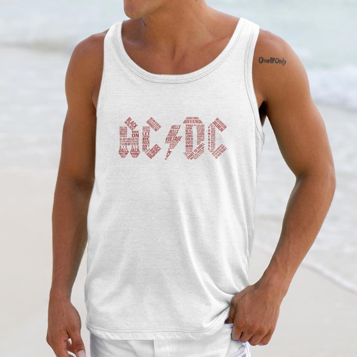 Ac Dc Song Unisex Tank Top Gifts for Her