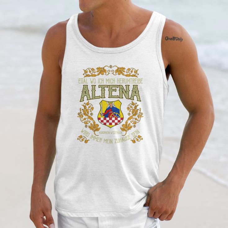 Altena Egal Wo Ich Mich Herumtreibe Unisex Tank Top Gifts for Her