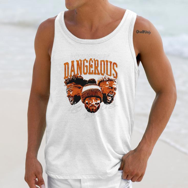 Baker Mayfield Woke Up Feeling Dangerous Unisex Tank Top Gifts for Her