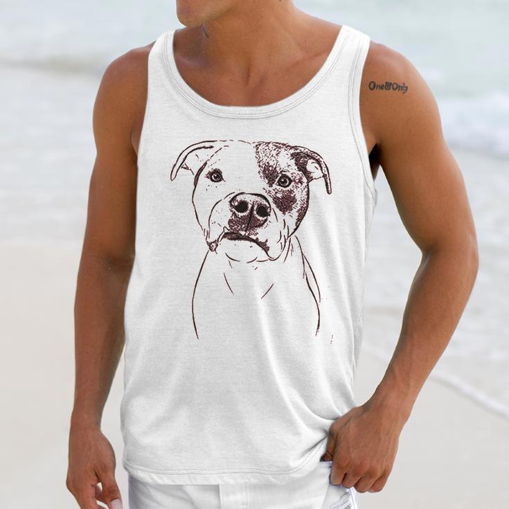 Bare Dexter The Pitbull Dog Triblend Unisex Tank Top Gifts for Her