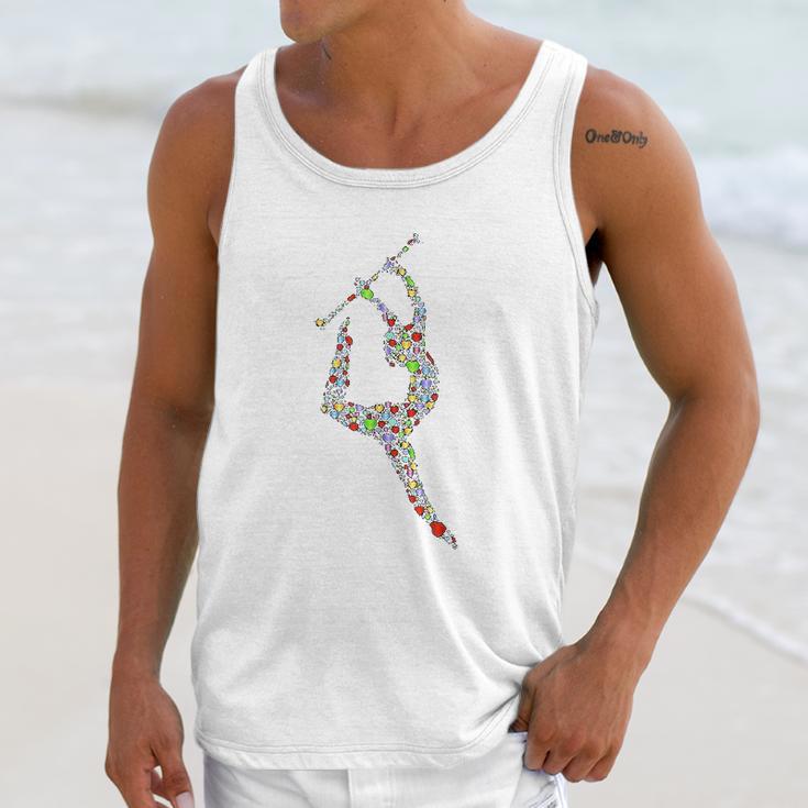 Baton Twirling Girl Silhouette Gift Twirler Gifts Unisex Tank Top Gifts for Her