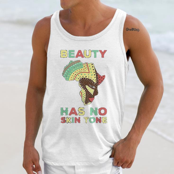 Beauty Has No Skin Tone Afro African American Pride People Unisex Tank Top Gifts for Her