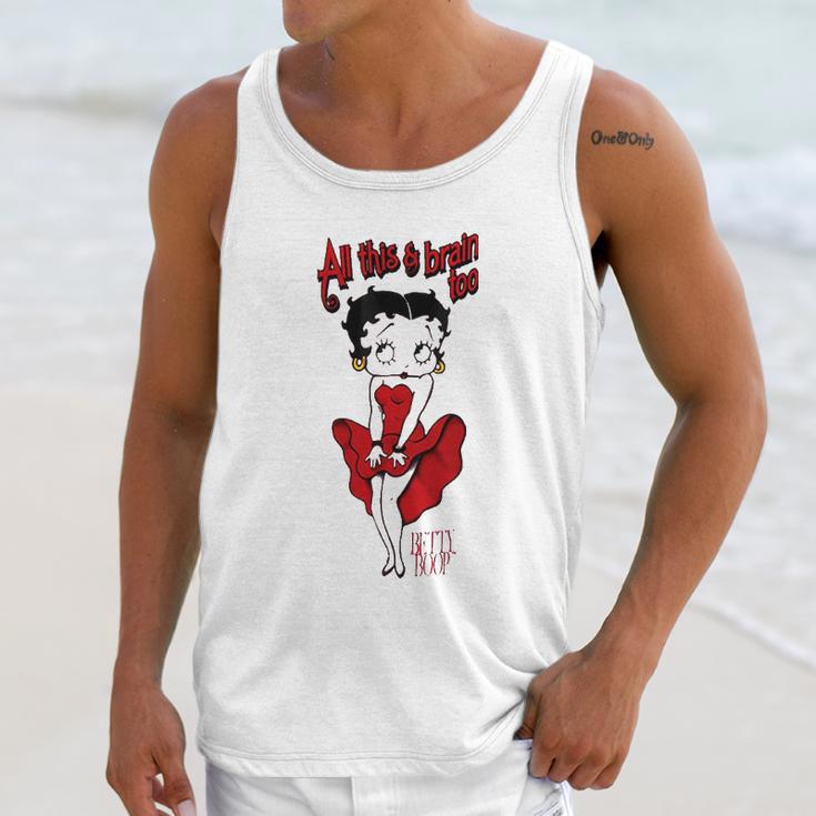 Betty Boop Brains Insulated Unisex Tank Top Gifts for Her