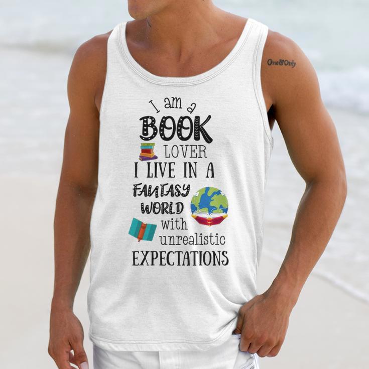 I Am A Book Lover In A Fantasy World Unisex Tank Top Gifts for Her