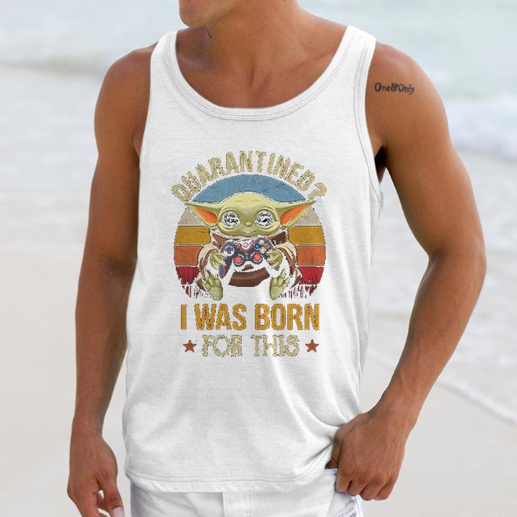 I Was Born For This Retro Vintage Social Distancing Unisex Tank Top Gifts for Her