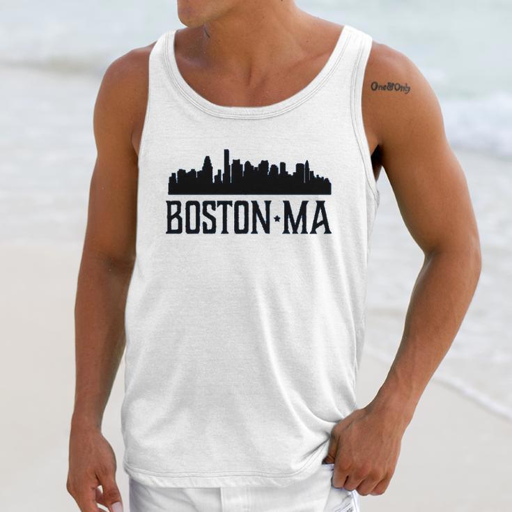 Boston Massachusetts Skyline City Silhouette Youth Unisex Tank Top Gifts for Her